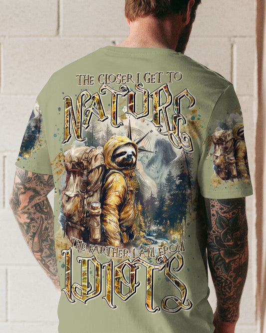 Maxcorners The Closer I Get To Nature Sloth All Over Print LM2101