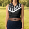 Maxcorners Personalized Dark Skin Beer Belly Golf Polo Shirt, Womens Golf Tops, Ladies Golf Shirt LM1507