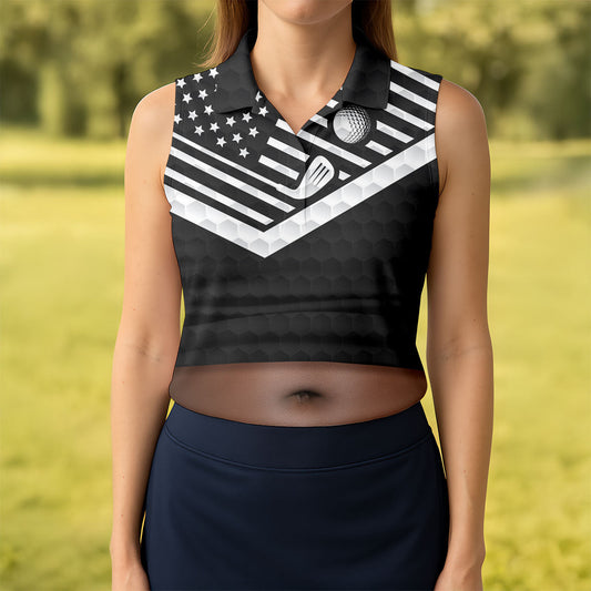 Maxcorners Personalized Dark Skin Beer Belly Golf Polo Shirt, Womens Golf Tops, Ladies Golf Shirt LM1507