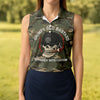 Maxcorners Grumpy Old Bastard Skull Camo Polo Shirt, Patriotic Military Polo, Golf Shirts For Women LM1507