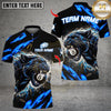 Maxcorners Flaming Angry Black Panther Billiards 8 Ball Multicolor Customized Name, Team Name 3D Shirt