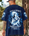 Maxcorners Wild Spirit Unbreakable Soul Wolf All Over Print LM1501
