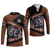 Maxcorners Fishing American Flag UPF Fishing Shirt, Patriotic Fishing Shirt, Men's Fishing Shirts, Gift For Fisherman