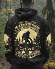 Maxcorners Not All Who Wander Are Lost Bigfoot Moon All Over Print LM2101