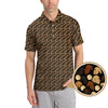 Maxcorners  Sasquatch Pattern Golf Shirt, Bigfoot Golf Shirt For Golfer, Crazy Golf Shirt For Men