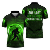 Maxcorners Not All Who Wander Are Lost Bigfoot Custom Golf Shirt, Personalized Golf Shirt, Funny Golf Polo Shirt