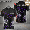 Maxcorners Darts Dartboard Galaxy Multicolor Customized Name, Team Name 3D Shirts