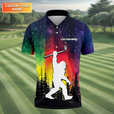 Maxcorners Custom Sasquatch Bigfoot Golf Polo Shirt , Funny Golf Shirt, Gift For Golfers