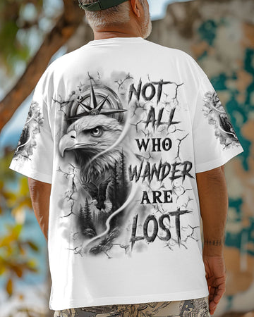 Maxcorners Not All Who Wander Are Lost Compass All Over Print LM1501