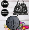 Maxcorners Personalized Deer Hunting Metal Sign WITH LED/WITHOUT LED – Rustic Cabin Wall Decor, Gift for Hunters LM0110
