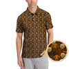 Maxcorners Funny Pattern Golf Shirt, Dachshund Golf Shirt, Christmas Golf Shirt, Golf Gift For Men