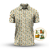 Maxcorners Dachshund Pattern Golf Shirt â€“ Funny Dog Golf Polos For Pet Lovers - Golf Gift For Golfers