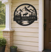 Maxcorners Personalized Mountain Elk Metal Sign WITH LED/WITHOUT LED Light Outdoor Cabin Decor Hunting Lodge Wall Decor LM0110