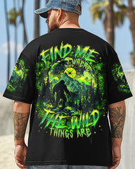Maxcorners Find Me Where The Wild Things Are Bigfoot All Over Print LM1601