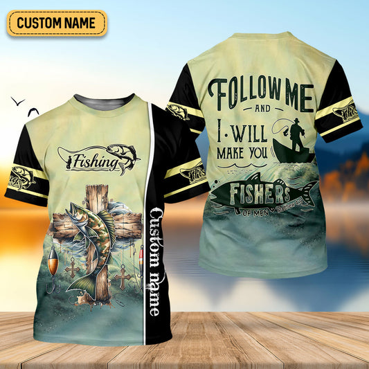 Maxcorners And I Will Make You Fishers Of Men Christian Fishing SPF Shirt For Men, Gift For Fisherman