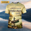 Maxcorners Fishing In Heaven Fishing Memorial SPF Shirt For Men, Gift For Fisherman, Fishing Shirts For Men
