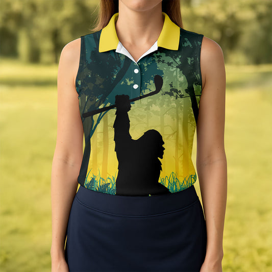 Maxcorners Bigfoot A Guy Like Me Is Hard To Find T-Shirt, Women’s Golf Polo, Women’s Golf Apparel LM1507