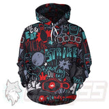 Maxcorners Bowling Strike 3D Hoodie