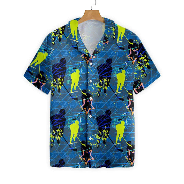 Maxcorners Hockey Hawaiian Shirt