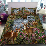 Maxcorners Deer and Bear Forest Hunting Bedding Set