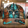 Maxcorners Skull Deer Hunting Steel Pattern 3D Multicolor Personalized Cap