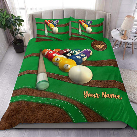 Maxcorners Billiards Personalized Name Bedding Set