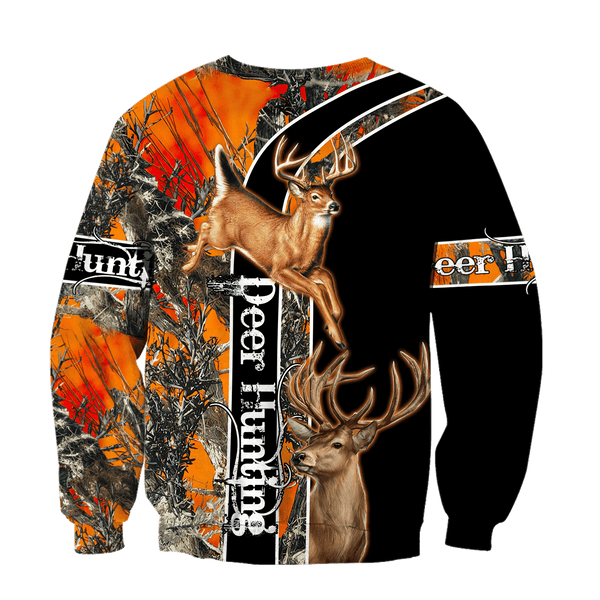 Max Corner Orange Deer Hunting Hoodie 3D Custom All Over Printed Shirts Gift For Hunter