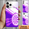 Maxcorners Darts Red White Blue Dartboard Multicolor Personalized Name 3D Phone Case