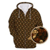 Maxcorners Halloween Golf Shirt, Dachshund Golf Shirt For Golfer, Funny Pattern Golf Shirt For Men