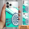 Maxcorners Darts Red White Blue Dartboard Multicolor Personalized Name 3D Phone Case