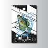 Maxcorners Crappie Fishing Tech Carbon Geometry Splash Design Personalized Name 3D Poster