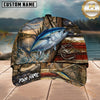 Maxcorners Fishing Rustic American Flag Personalized 3D Cap