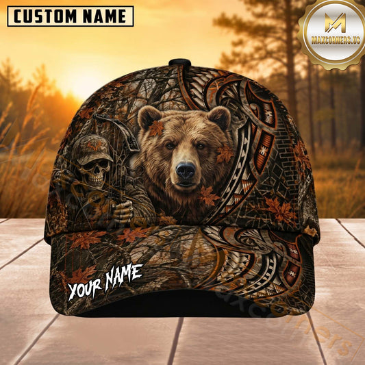 Maxcorners Hunting Bowhunter Tribal Camo Personalized 3D Cap