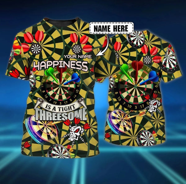 Maxcorners Dart Personalized 3D All Over Printed Tight 3some Shirt