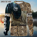 Maxcorners Sturgeon Fishing Customize Name UV 3D Shirt