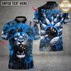 Maxcorners Lion Bowling Designn Multicolor Customized Name, Team Name 3D Shirts