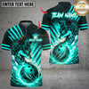 Maxcorners Bowling Lightning Thunder and Fox Multicolor Customized Name, Team Name 3D Shirts