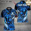 Maxcorners Bowling Gold Black Roaring Lion Design Multicolor Customized Name, Team Name 3D Shirts