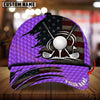 Maxcorners Golf American Flag Golf Ball & Crossed Clubs Personalized Name 3D Cap