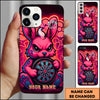 Maxcorners Darts Bunny Dartboard Multicolor Personalized Name 3D Phone Case