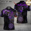 Maxcorners Darts Deadly Aim Reaper Personalized Name, Team Name Unisex Shirt (6 Colors)