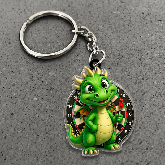 Maxcorners Darts Baby Dragon 3D Keychain And Ornament