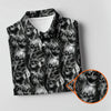 Maxcorners Dark Grim Reaper Skull Pattern Golf Polo Shirt, Women's Golf Polo, Ladies Golf Tops LM1507