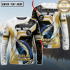 Maxcorners Angler Fishing Team Personalized Name, Team Name 3D Long Sleeve Shirt (Mahi-mahi, Tuna, Chinook, Marlin, Striped Bass, Salmon)