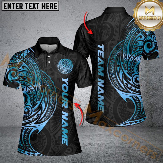 Maxcorners Darts Gold Tribal Tattoo Dartboard Multicolor Customized Name, Team Name 3D Shirt For Women