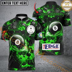 Maxcorners Billiard 8 Ball Shoot And Destroy Personalized Name, Team Name 3D Shirt For Nick