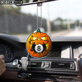 Maxcorners Personalized Billiards Holiday Sparkle Ornament