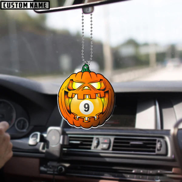 Maxcorners Personalized Billiards Holiday Sparkle Ornament