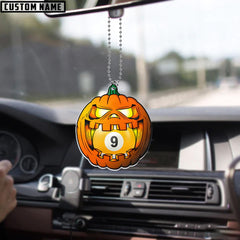 Maxcorners Personalized Billiards Holiday Sparkle Ornament