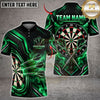 Maxcorners Darts Matrix Cyber Lines Smoke Energy Flying Darts Target Board Graphic Multicolor Customized Name, Team Name 3D Shirts